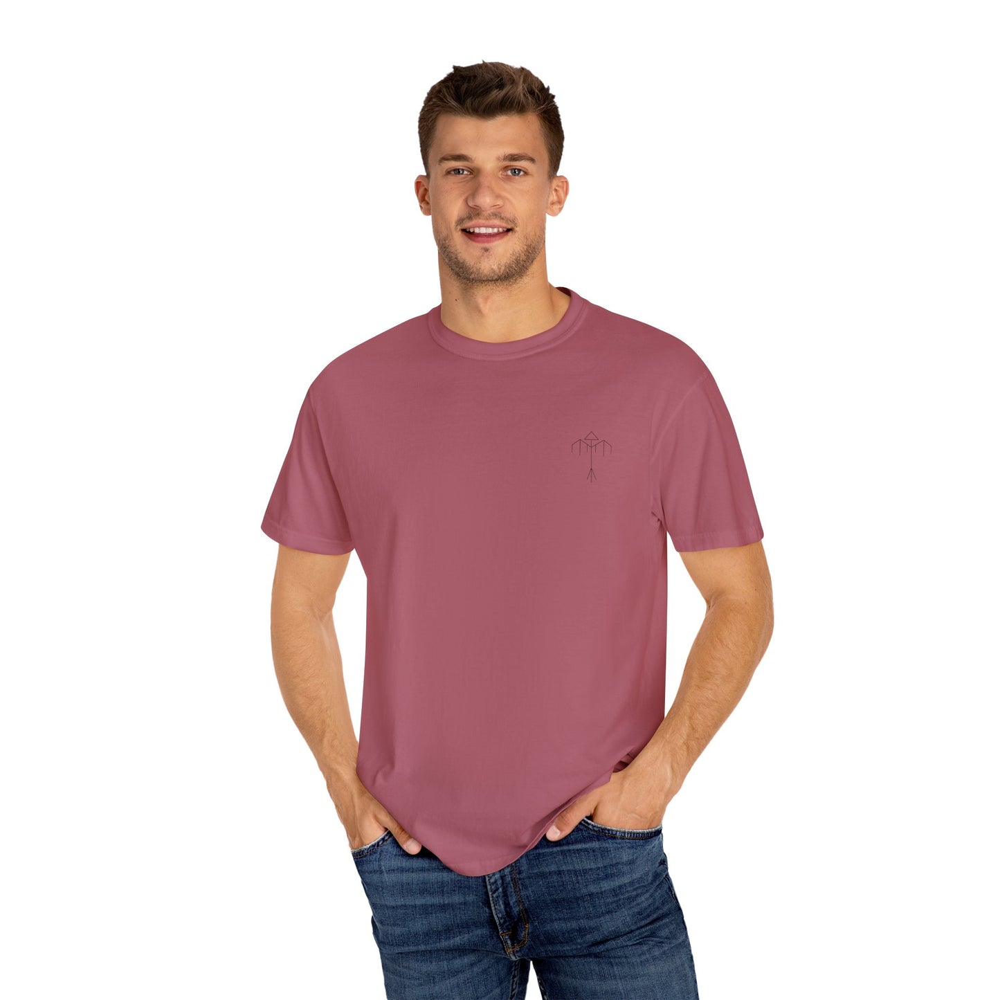 Samurai Unisex Garment-Dyed Graphic T-Shirt - Streetwear Vibe, Perfect for Anime Fans