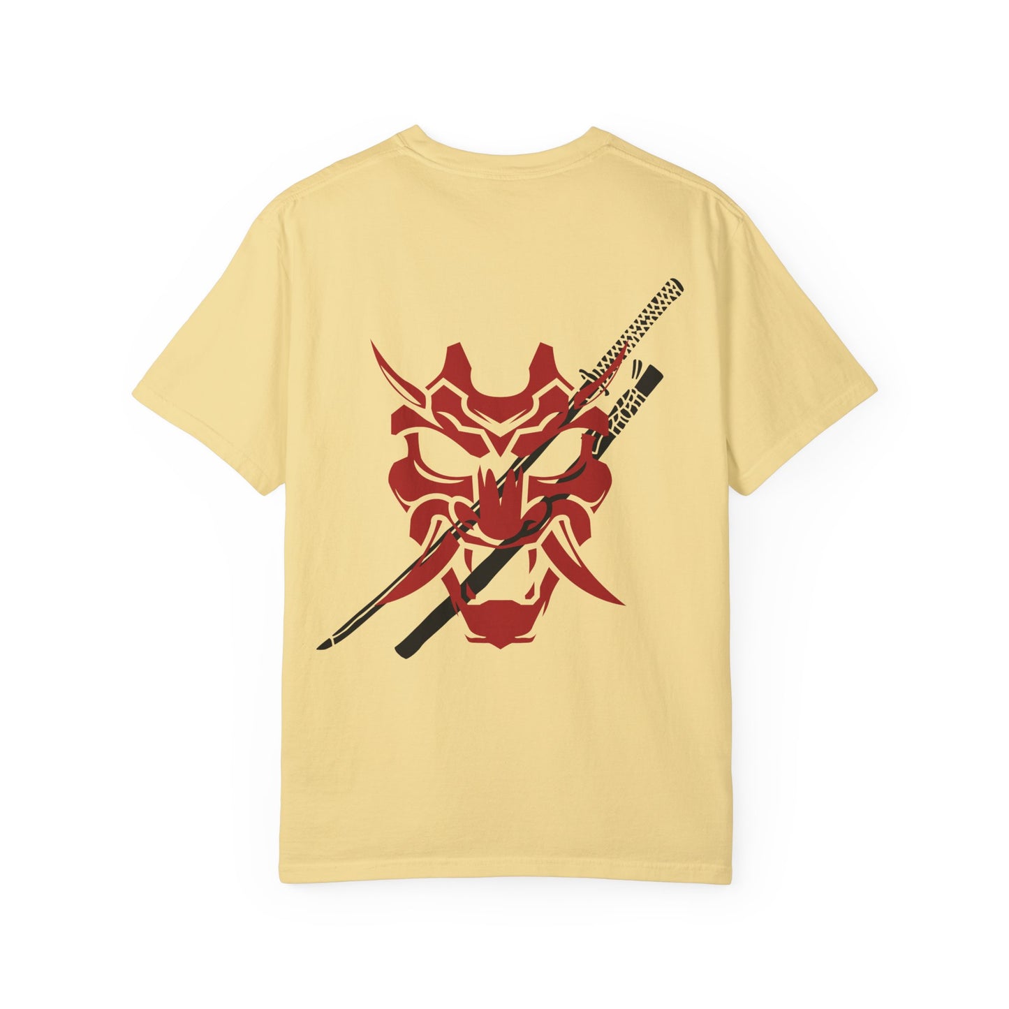 Samurai Unisex Garment-Dyed Graphic T-Shirt - Streetwear Vibe, Perfect for Anime Fans
