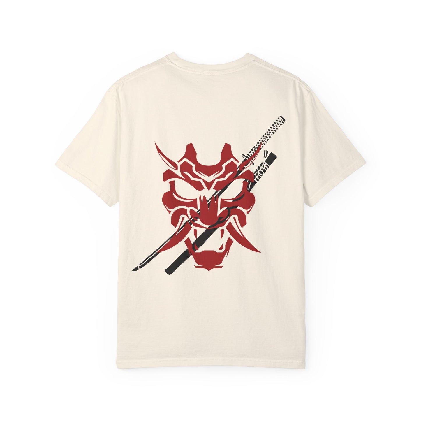 Samurai Unisex Garment-Dyed Graphic T-Shirt - Streetwear Vibe, Perfect for Anime Fans