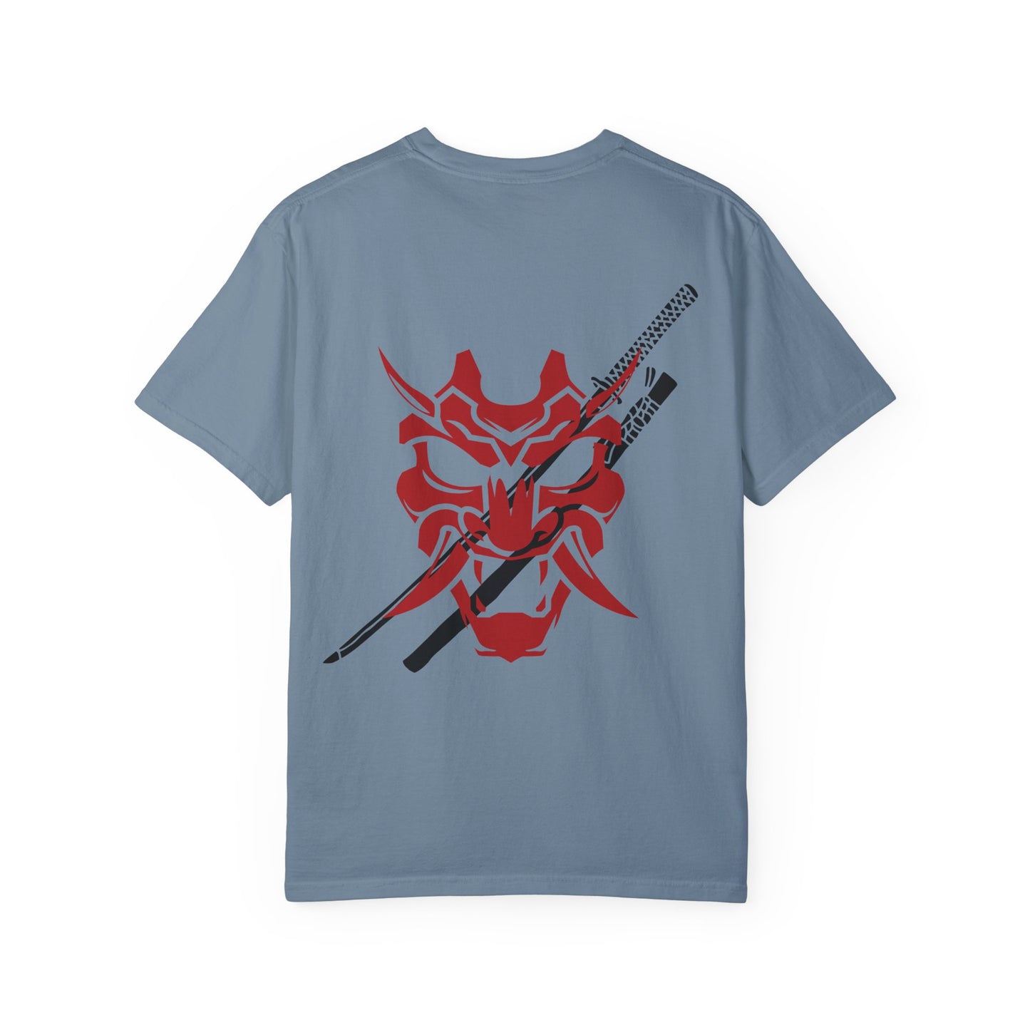 Samurai Unisex Garment-Dyed Graphic T-Shirt - Streetwear Vibe, Perfect for Anime Fans