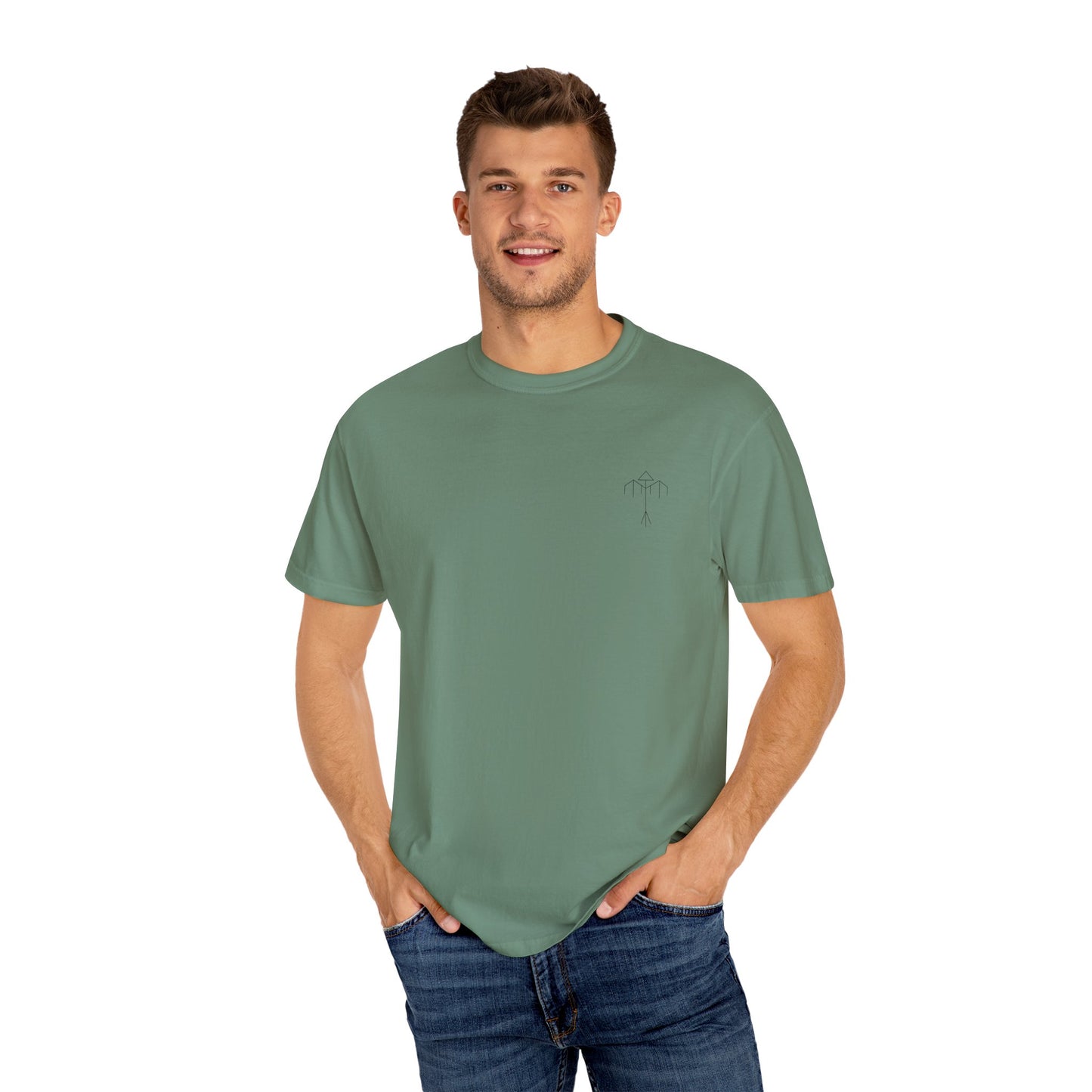 Samurai Unisex Garment-Dyed Graphic T-Shirt - Streetwear Vibe, Perfect for Anime Fans