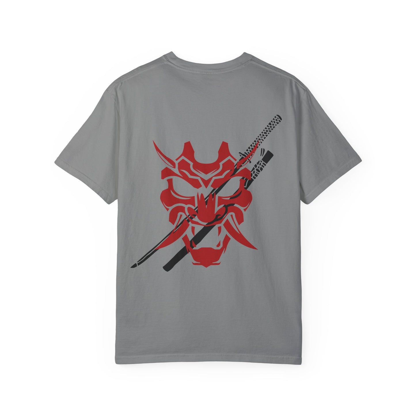 Samurai Unisex Garment-Dyed Graphic T-Shirt - Streetwear Vibe, Perfect for Anime Fans