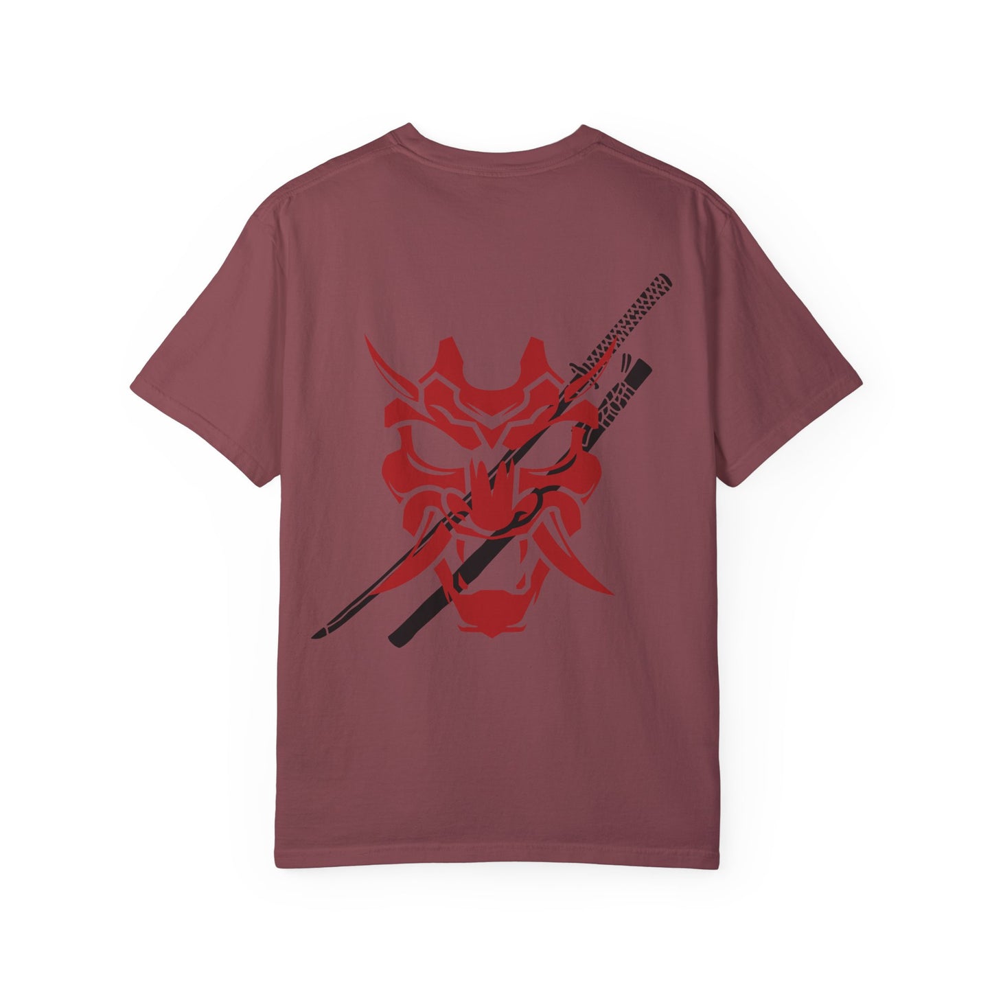 Samurai Unisex Garment-Dyed Graphic T-Shirt - Streetwear Vibe, Perfect for Anime Fans