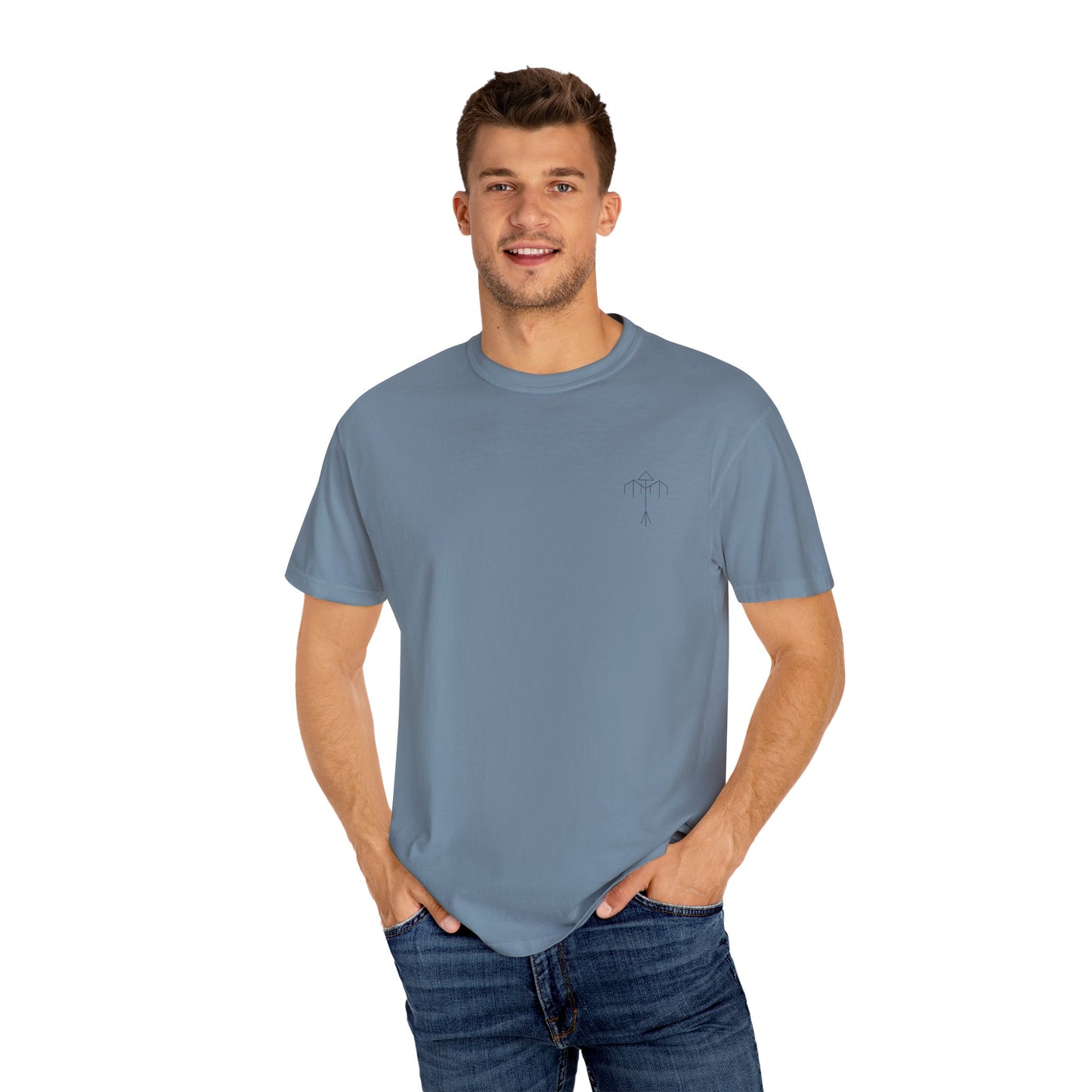 Samurai Unisex Garment-Dyed Graphic T-Shirt - Streetwear Vibe, Perfect for Anime Fans