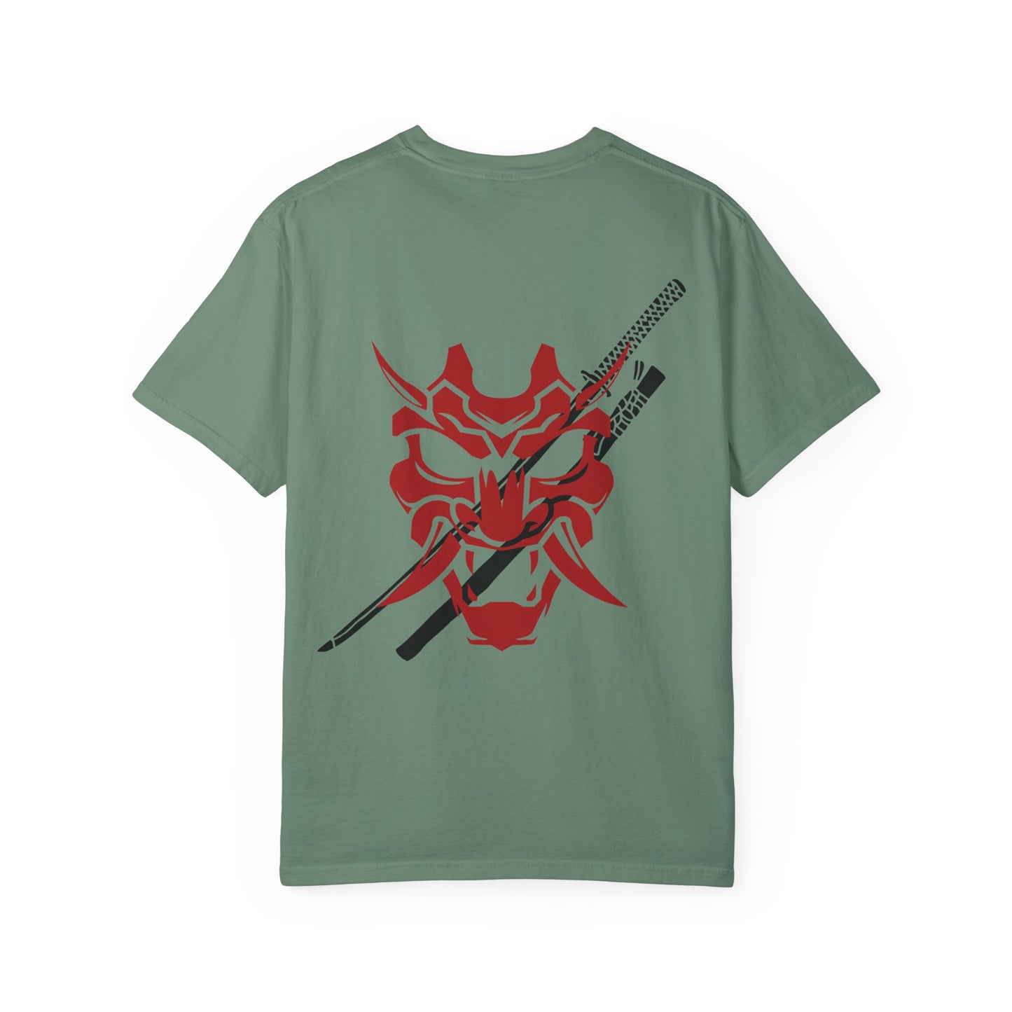 Samurai Unisex Garment-Dyed Graphic T-Shirt - Streetwear Vibe, Perfect for Anime Fans